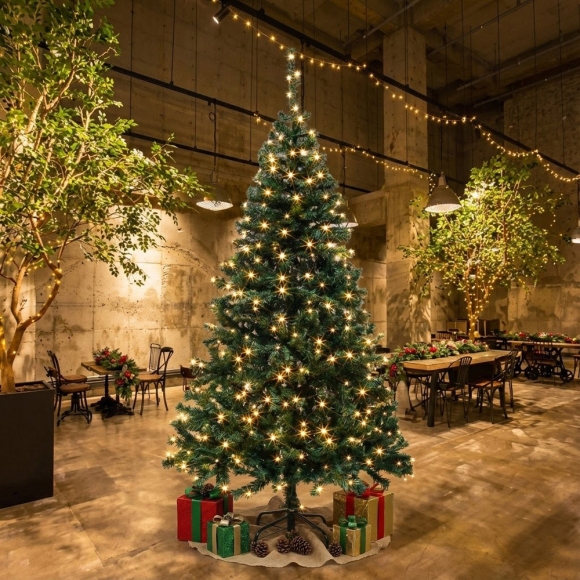 210cm 감성 루미나 전구 트리 세트(300구 웜색) (0407 이-06 트리) (40410 진60923)