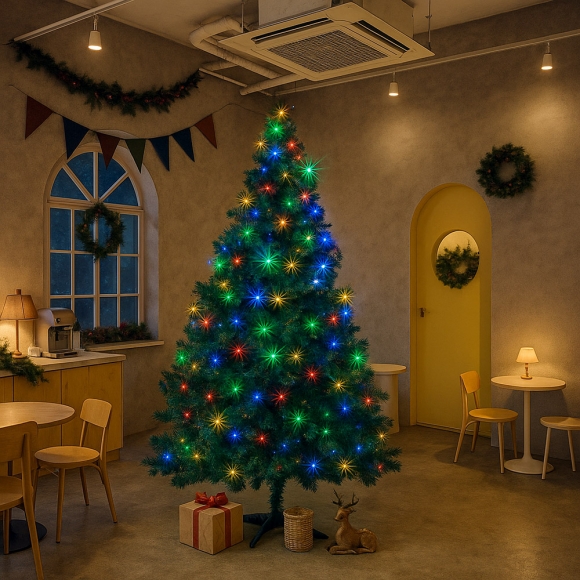 210cm 감성 루미나 전구 트리 세트(100구 컬러) 06(0407) A전구