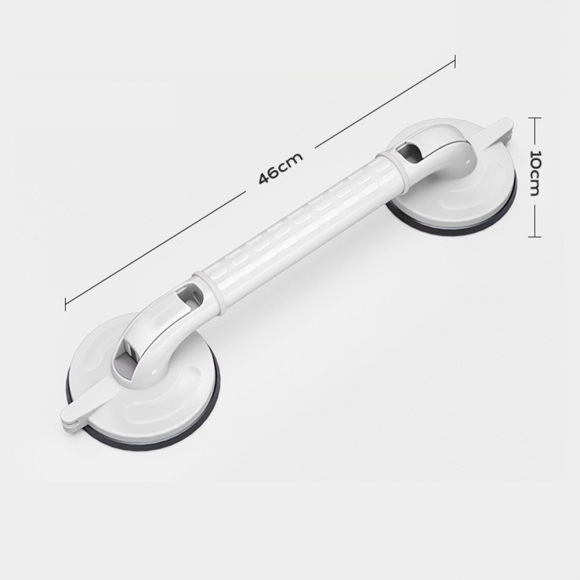 무타공 흡착식 욕실 안전손잡이 2p C-1(46cm)(색상)