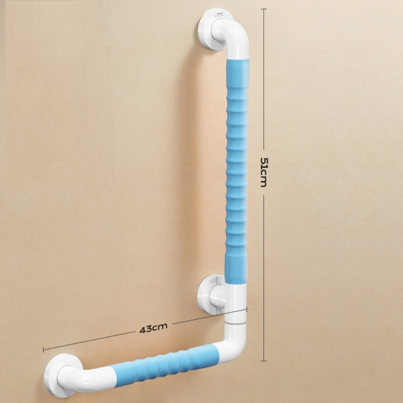 L형 노인 욕실 변기 안전손잡이F-1(51cm*43cm)(색상)