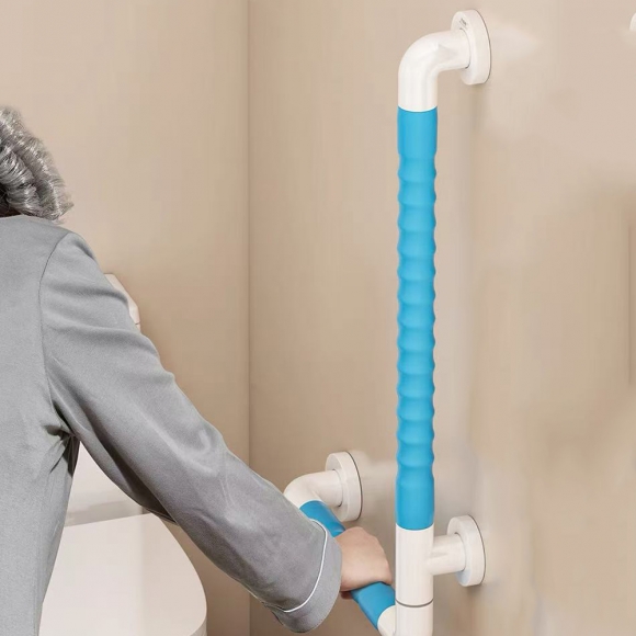 L형 노인 욕실 변기 안전손잡이F-1(51cm*43cm)(색상)