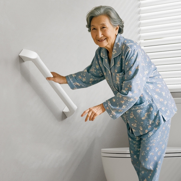 노인 욕실 변기 안전손잡이H-2(59cm)