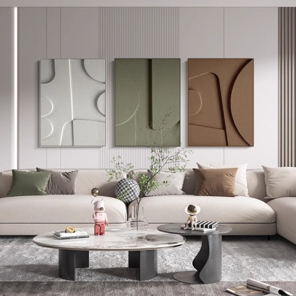 현대미술 입체 그림액자 (50cm*70cm)(색상)