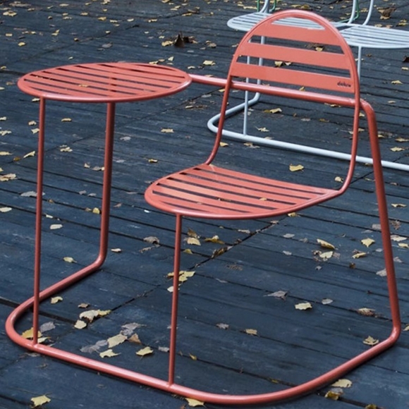 정원 라인 메탈 1인용 의자 A-1(102cm)