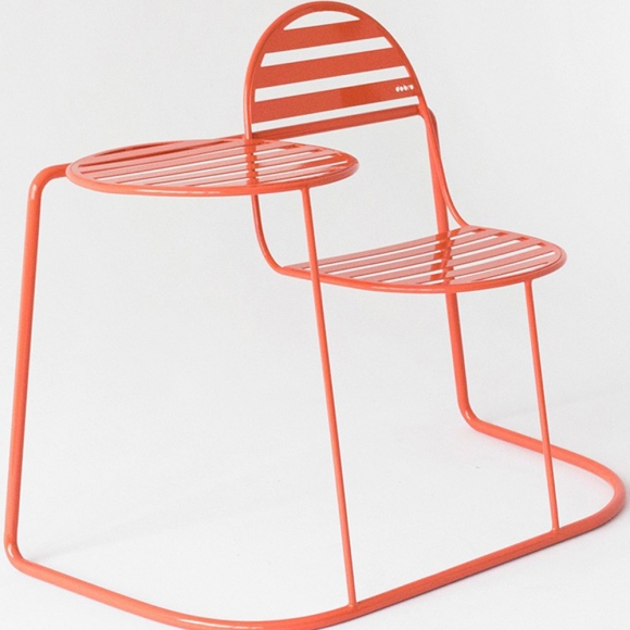 정원 라인 메탈 1인용 의자 A-1(102cm)