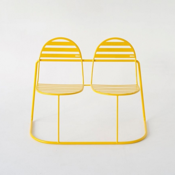 정원 라인 메탈 2인용 의자 A-3(112cm)