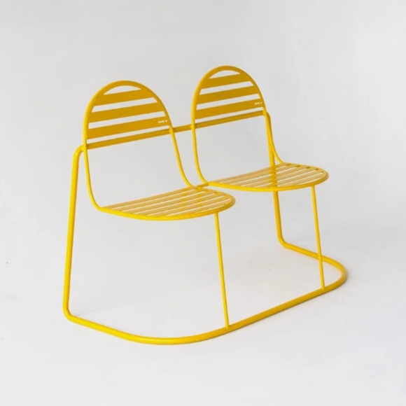 정원 라인 메탈 2인용 의자 A-3(112cm)