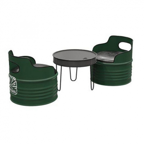 배럴 디자인 2인용 테이블 세트 B-1