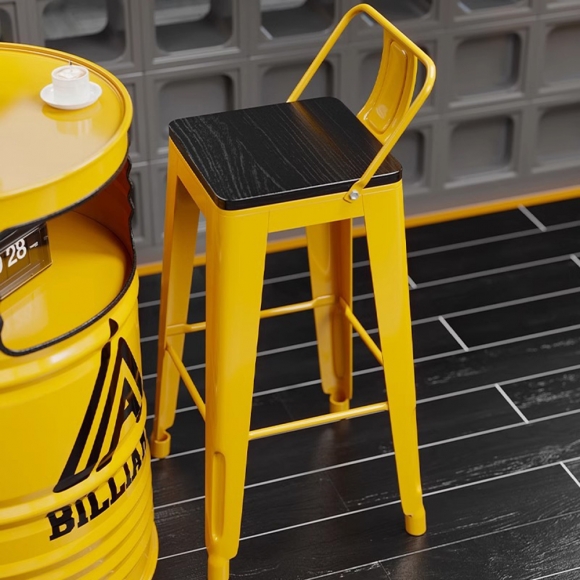 배럴 디자인 4인용 테이블 세트 B-3