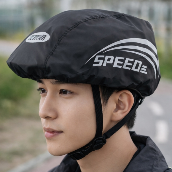 스피드 자전거 헬멧커버(블랙)