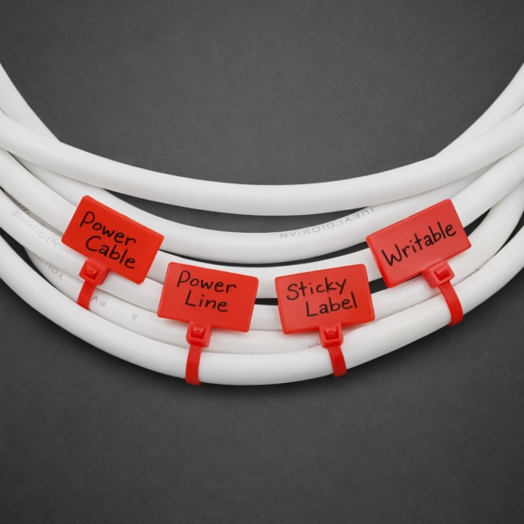 메모 라벨 케이블 타이 250p세트(150mm) (레드)