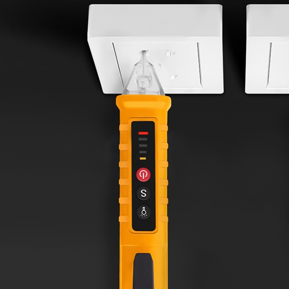 안전체크 감도조절 비접촉 검전기(옐로우)