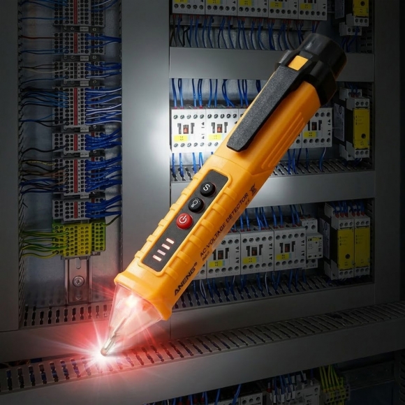 안전체크 감도조절 비접촉 검전기(옐로우)