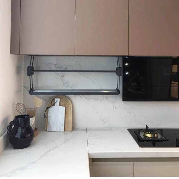 주방 쿡하프 접이식 정리 선반(71cm)(색상)