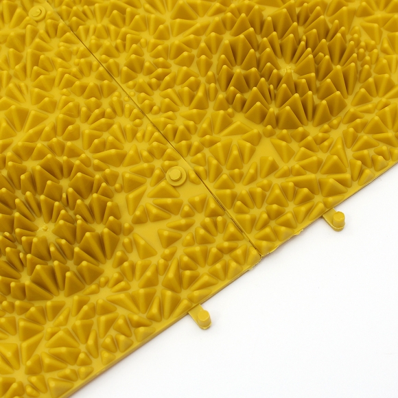 헬스업 조립식 발지압 매트 2p세트(머스타드)