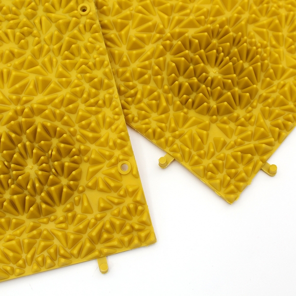헬스업 조립식 발지압 매트 2p세트(머스타드)