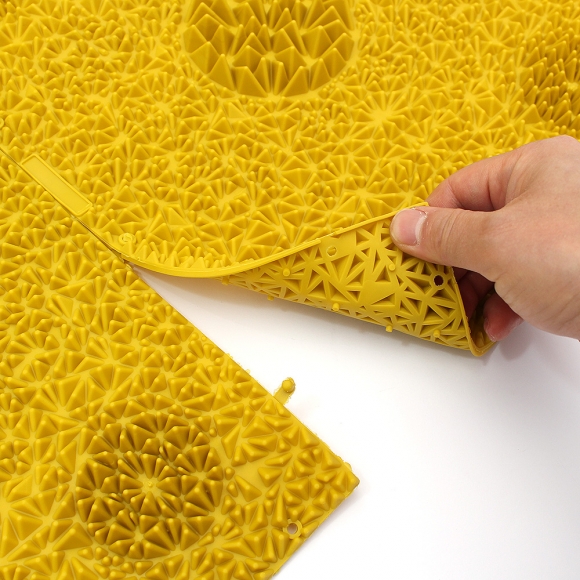 헬스업 조립식 발지압 매트 2p세트(머스타드)