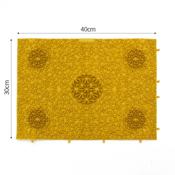 헬스업 조립식 발지압 매트 2p세트(머스타드)
