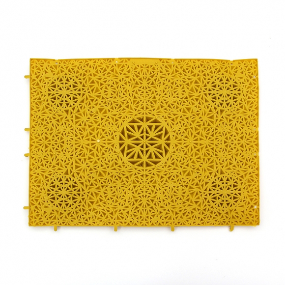 헬스업 조립식 발지압 매트 2p세트(머스타드)