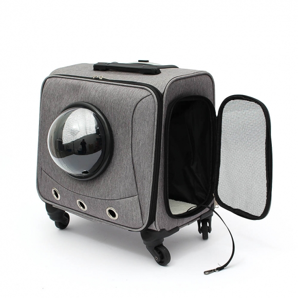 펫모아 우주선 반려동물 캐리어(그레이)