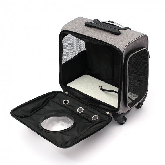 펫모아 우주선 반려동물 캐리어(그레이)