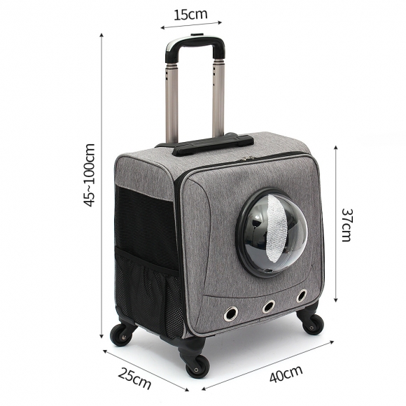 펫모아 우주선 반려동물 캐리어(그레이)