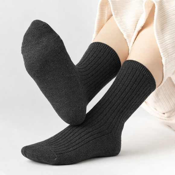 모노삭스 골지 양말(챠콜)