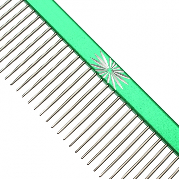 포포리 반려동물 스텐 일자빗(그린)