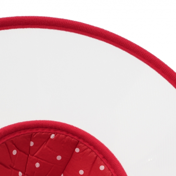 아르랑 반려동물 투명 넥카라(M) (레드)