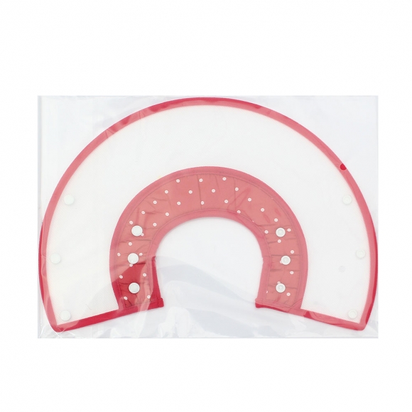 아르랑 반려동물 투명 넥카라(M) (레드)