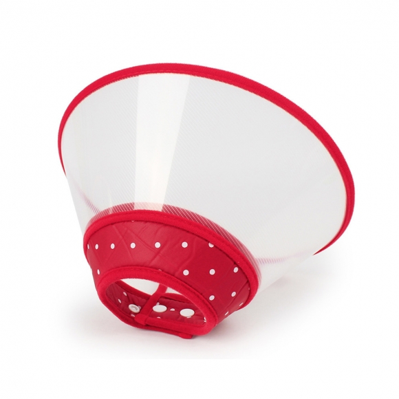 아르랑 반려동물 투명 넥카라(M) (레드)