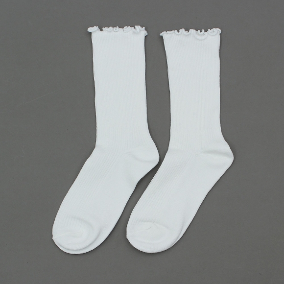 러블리 골지 프릴 양말(화이트)