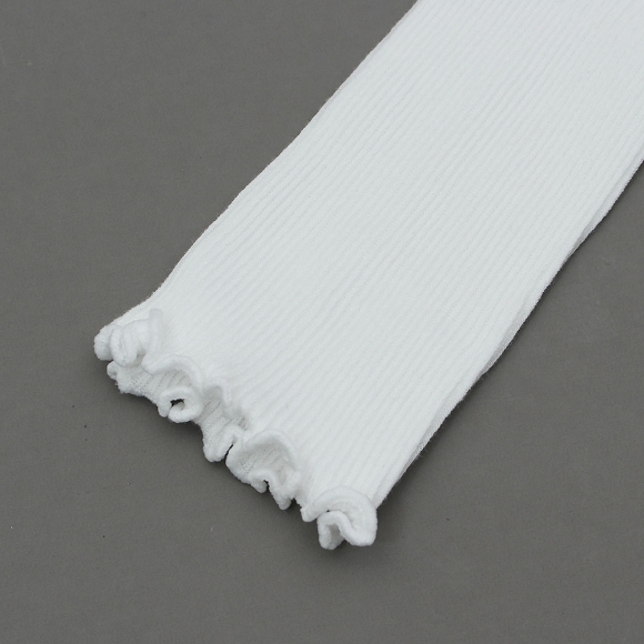 러블리 골지 프릴 양말(화이트)