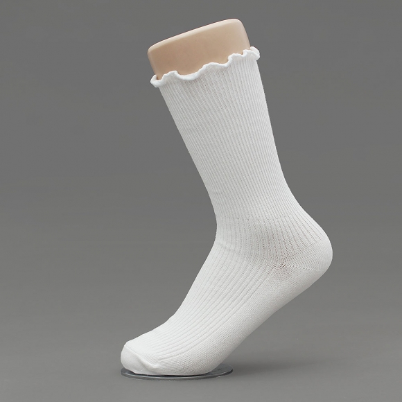 러블리 골지 프릴 양말(화이트)