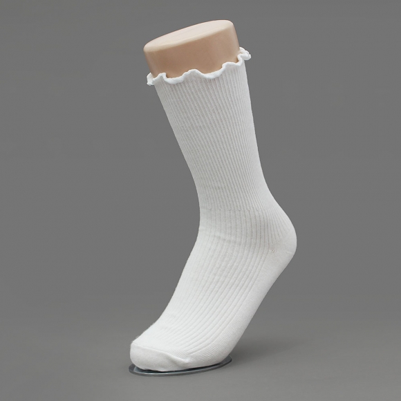 러블리 골지 프릴 양말(화이트)
