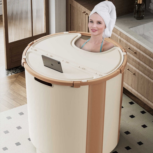 홈 접이식 반신욕조+덮개(66cm)