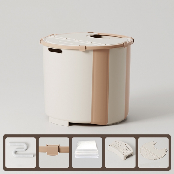 홈 접이식 반신욕조+덮개(66cm)