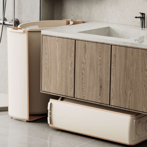 홈 접이식 반신욕조+덮개(76cm)