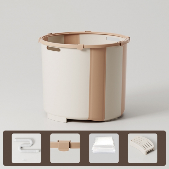 홈 접이식 반신욕조(66cm)