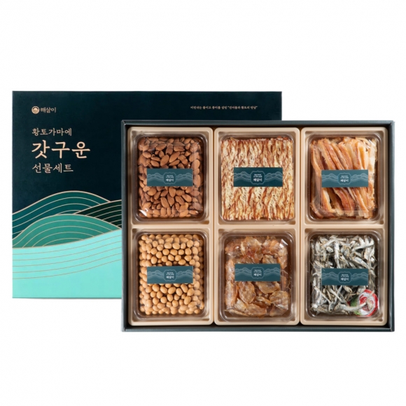 황토가마 갓구운 안주 건어물 6종 선물세트