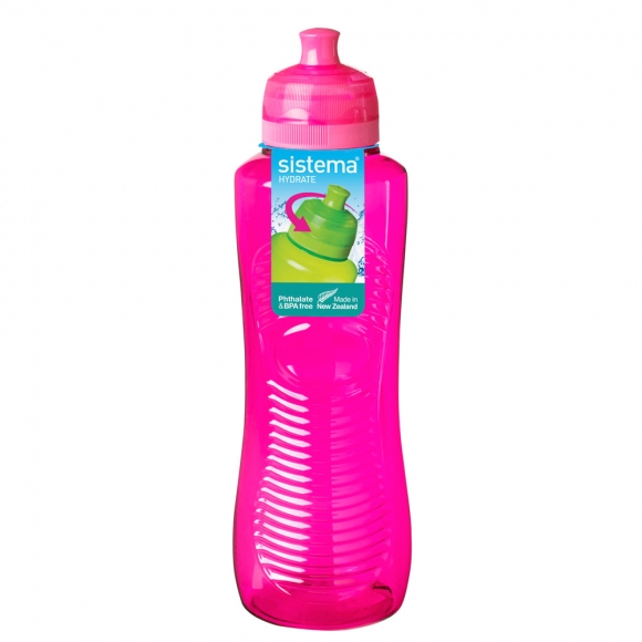 [뉴질랜드 시스테마] 그리퍼 스포츠 물병 800ml (핑크)