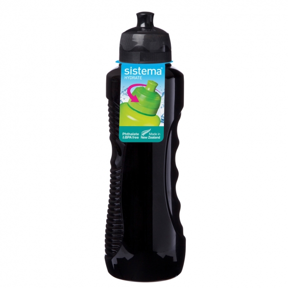 [뉴질랜드 시스테마] 그리퍼 스포츠 물병 800ml (블랙)