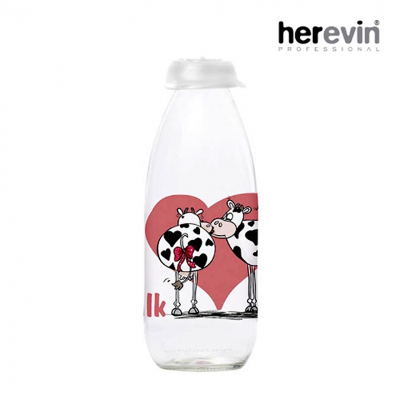 [튀르키예 헤르빈] 하트 유리물병 1L (화이트)