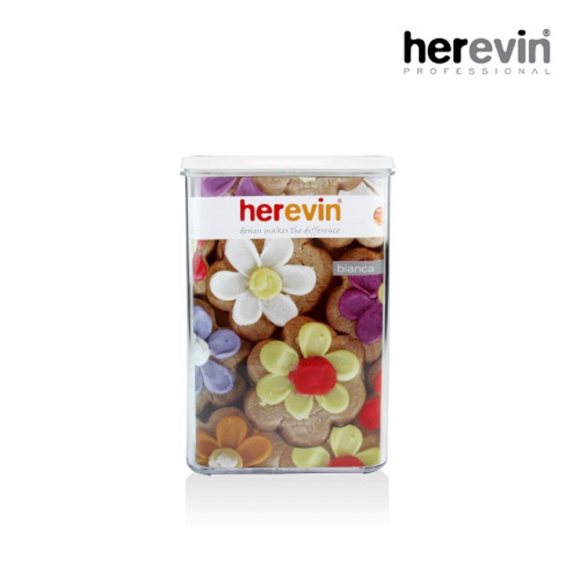 [튀르키예 헤르빈] 룩소 원터치 진공 밀폐용기 2.4L (화이트)