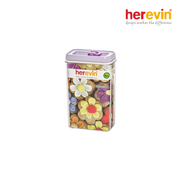 [튀르키예 헤르빈] 룩소 원터치 진공 밀폐용기 2.4L (퍼플)