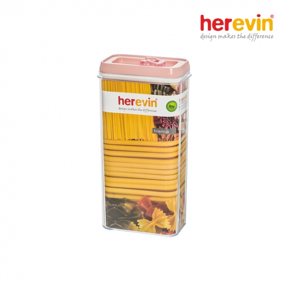 [튀르키예 헤르빈] 룩소 원터치 진공 밀폐용기 3L (핑크)