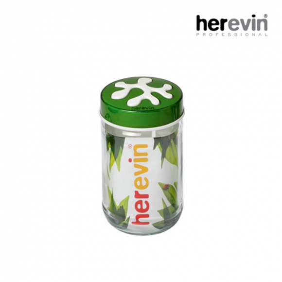 [튀르키예 헤르빈] 퍼즐 원형 유리 밀폐용기 700ml (그린)