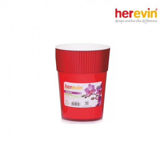 [튀르키예 헤르빈] HV 로즈 원형 화분 1.3L (레드)