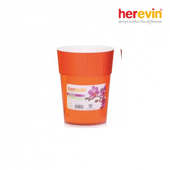 [튀르키예 헤르빈] HV 로즈 원형 화분 1.3L (오렌지)