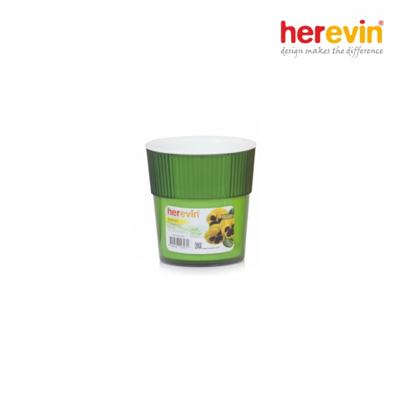 [튀르키예 헤르빈] HV 로즈 원형 화분 390ml (그린)